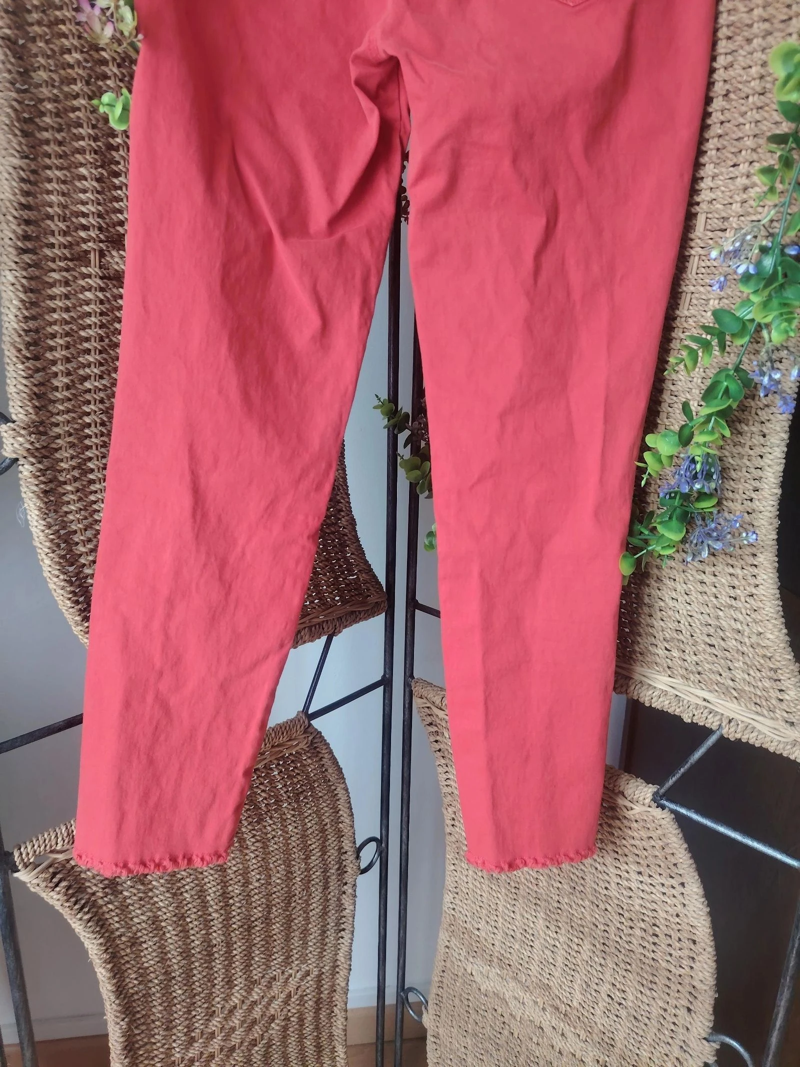 Jeans vermelho feminino tamanho 36 Ana Sousa – photo 6